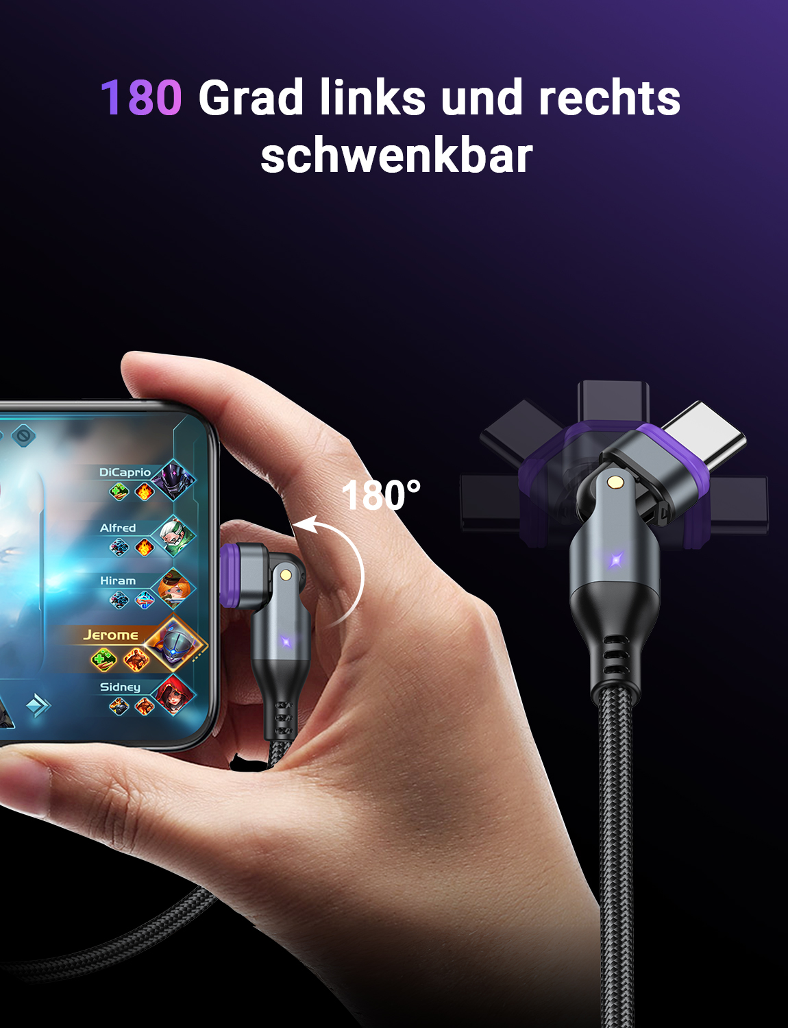 16PIN 18W Magnetic Charging Cable